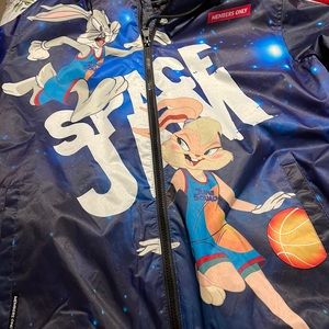 BLUE MEMBERS ONLY SPACE JAM JACKET YOUNG MEN MED.